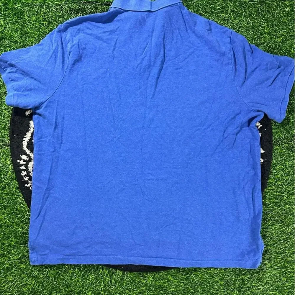Blue Ralph Lauren brand Polo Shirt w/ Orange Logo - XXL; 25x29 (Width/Length)